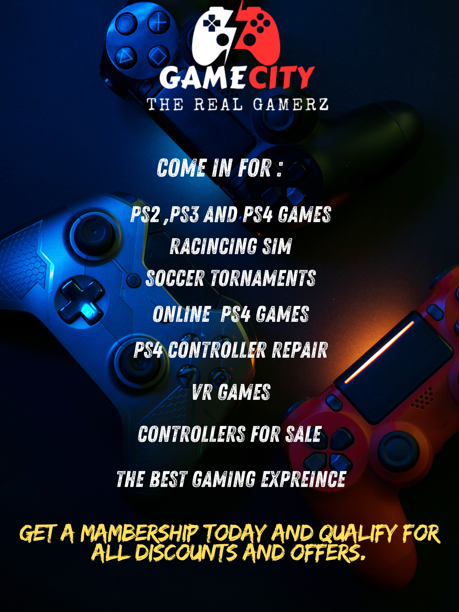 Game City services poster